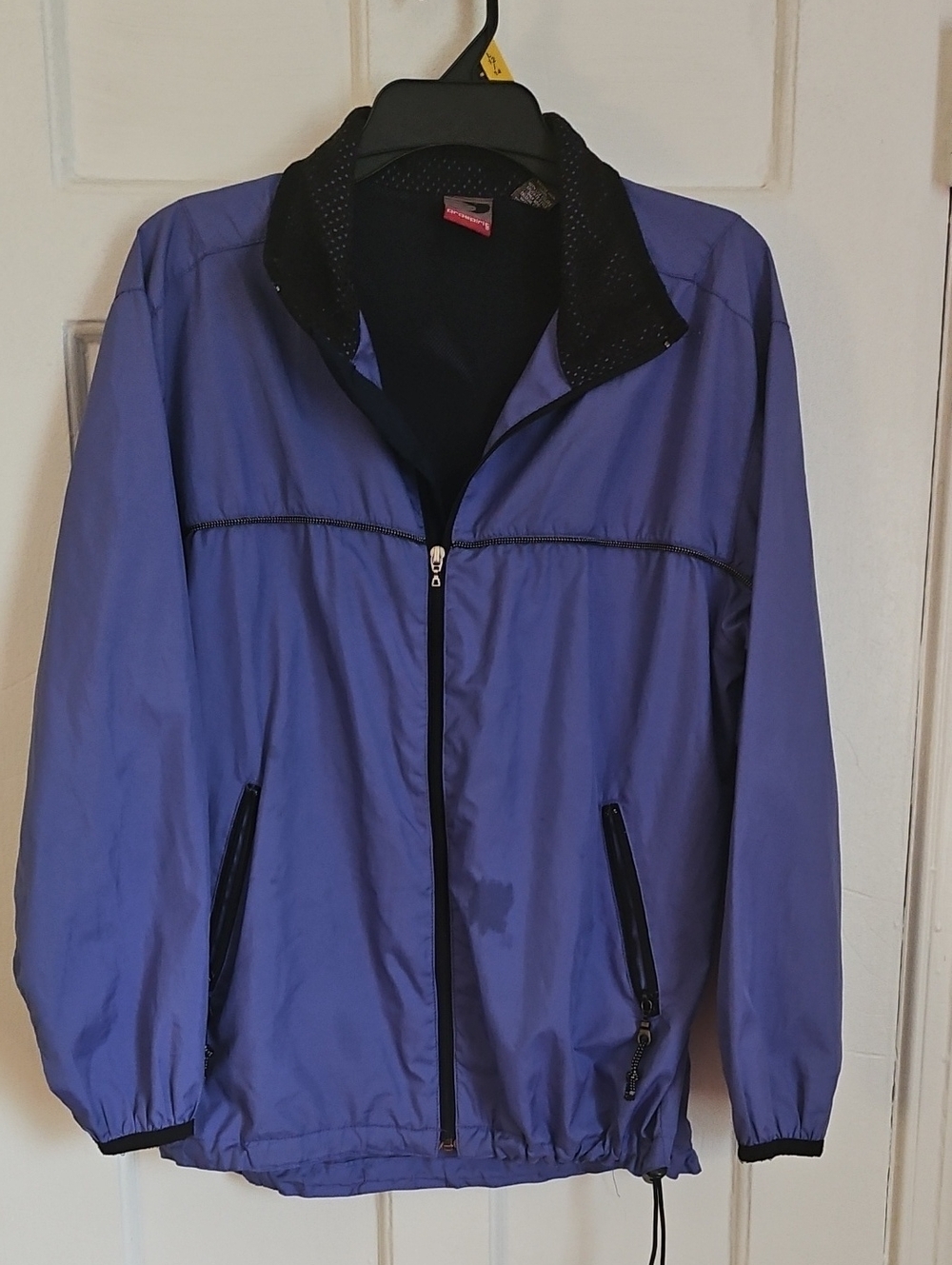Prospirit Purple Zip-Up Windbreaker Jacket. FLAW